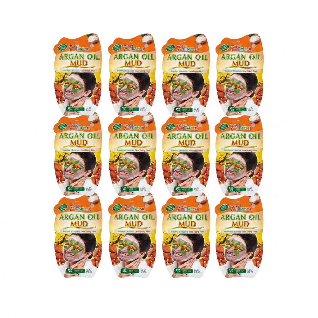 7th Heaven Argan Oil Mud Hard Drying Face Mask 12 masks - liquidation.store