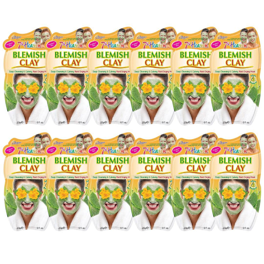 7th Heaven Blemish Clay Masks with Witch Hazel and Aloe Vera - 12 Pack - liquidation.store