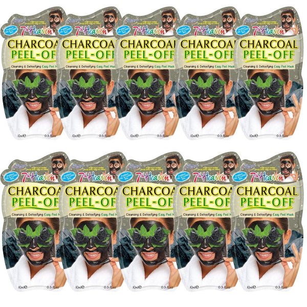 7th Heaven Charcoal Peel - Off Face Masks - 10 Pack - liquidation.store