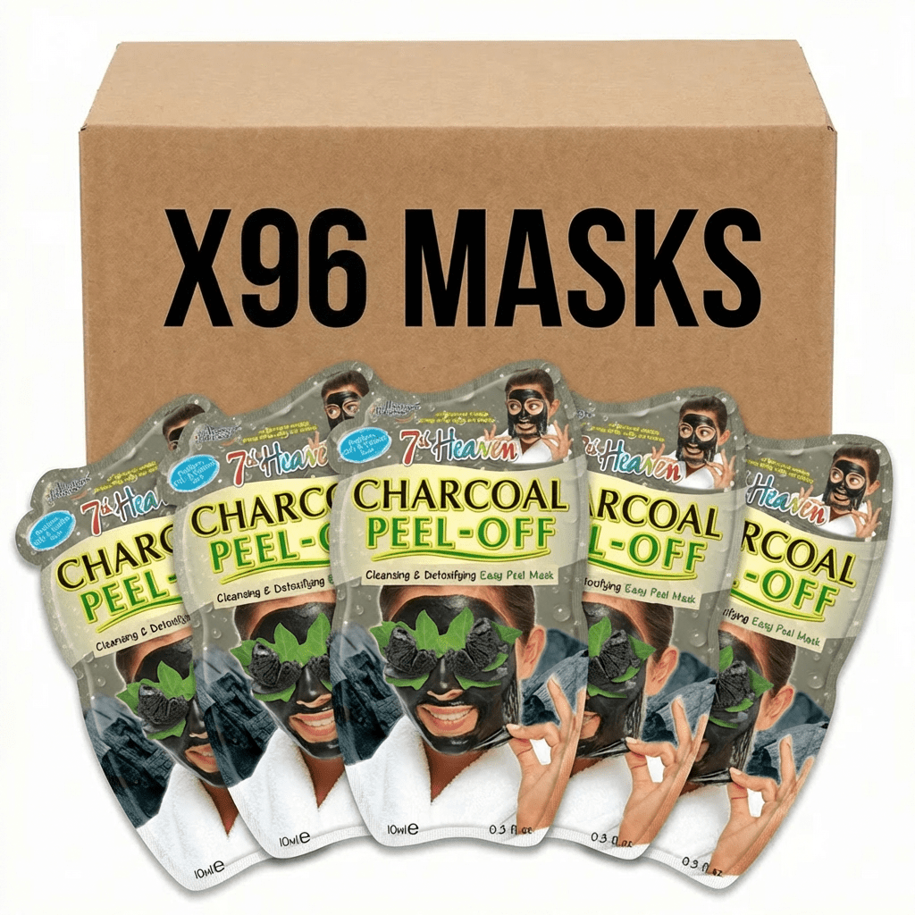 7th Heaven Charcoal Peel - Off Face Masks - X 96 - liquidation.store