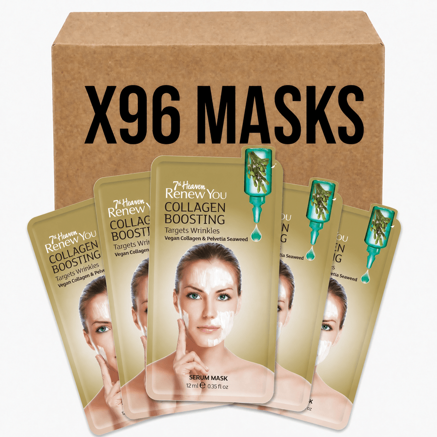 7th Heaven Collagen Boosting Wrinkle Filling Serum Masks - 96 Pack - liquidation.store