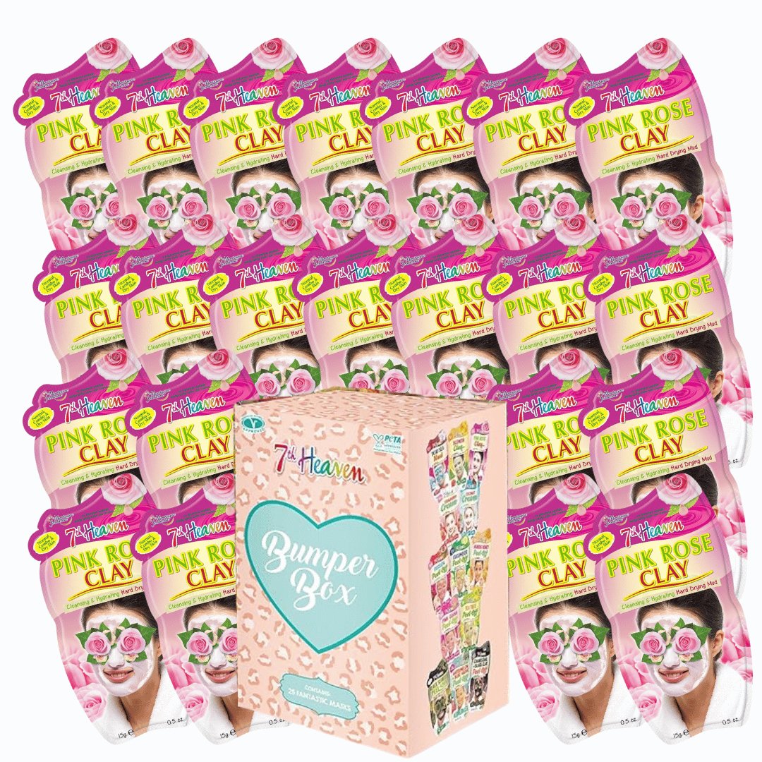 7th Heaven Pink Clay Mask 15g - 20 pack - liquidation.store