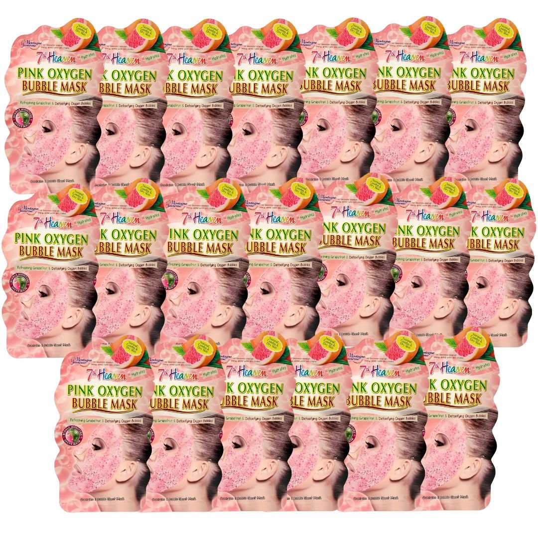 7th Heaven Pink Oxygen Bubble Mask - 20 pack - liquidation.store