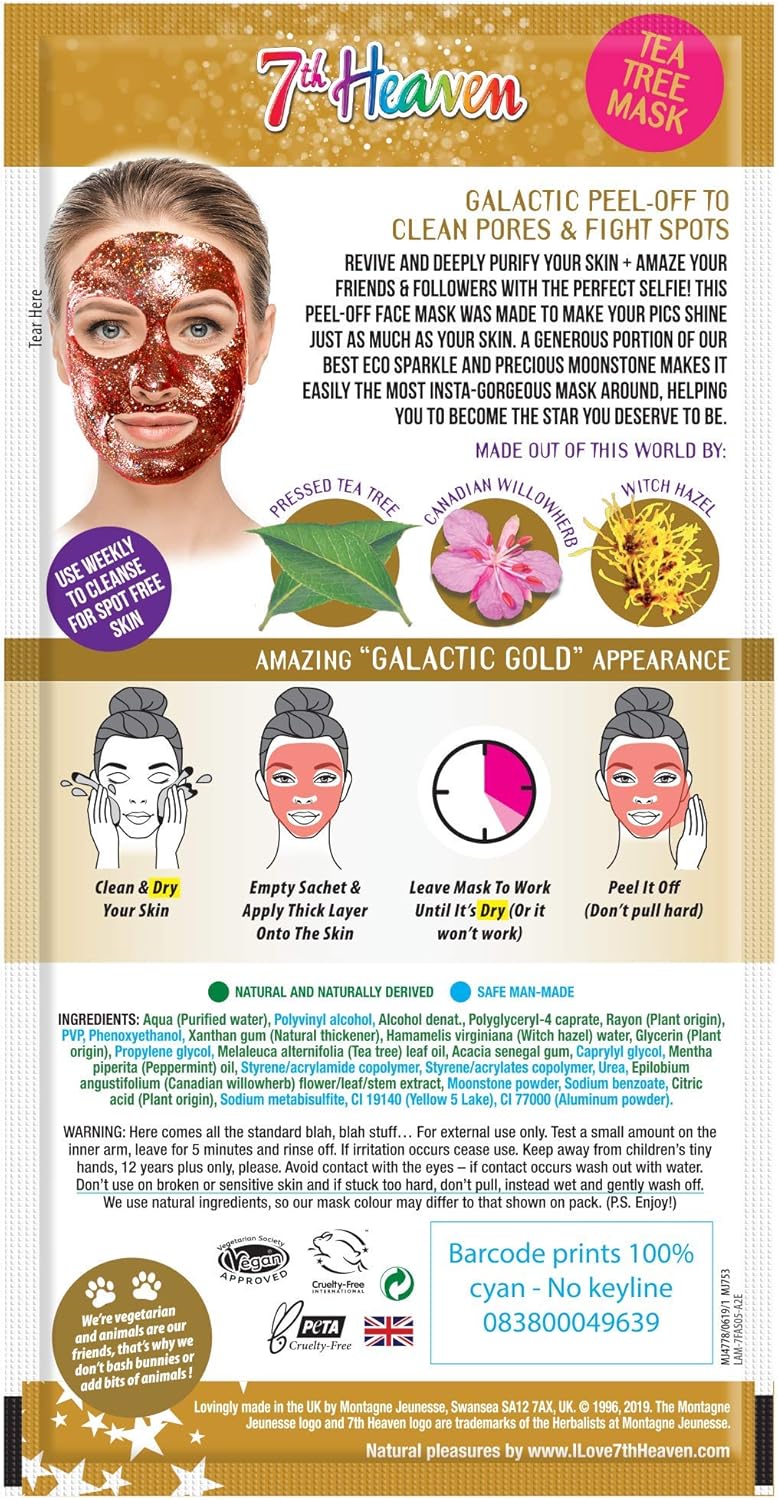 7th Heaven Stardust Galactic Gold Peel - Off 15g - 12 Pack - liquidation.store