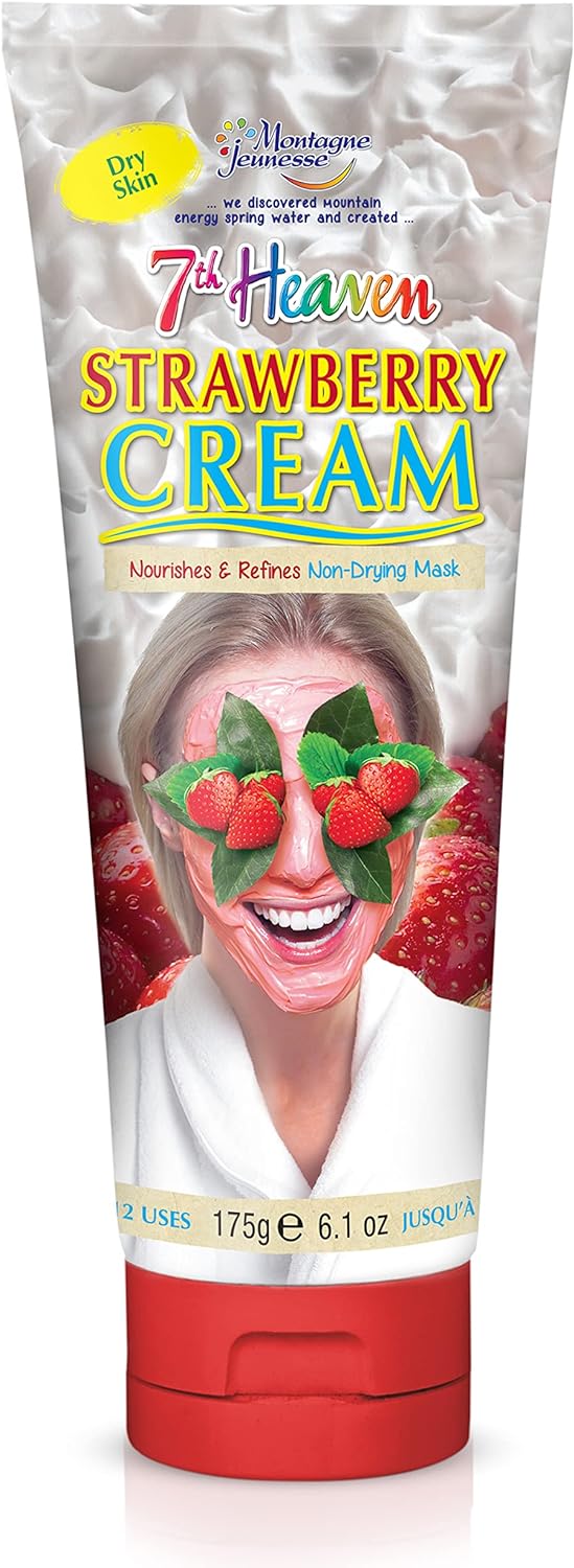 7th Heaven Strawberry Cream Hydrating Face Mask (175g) - liquidation.store