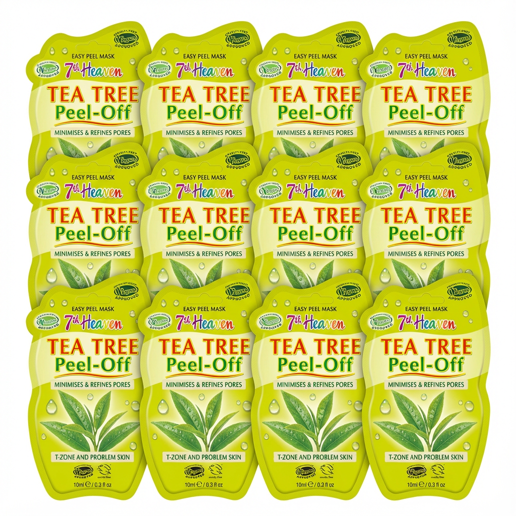 7th Heaven Tea Tree Peel - off Masques - 12 Pack - liquidation.store