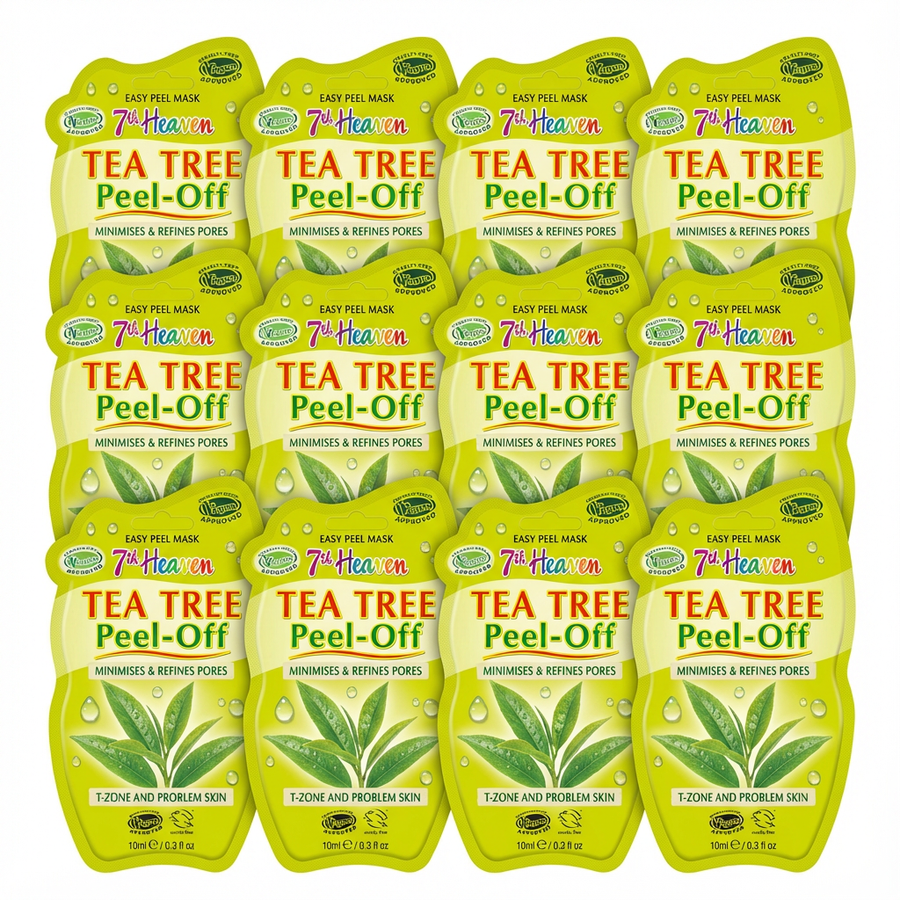 7th Heaven Tea Tree Peel - off Masques - 12 Pack - liquidation.store