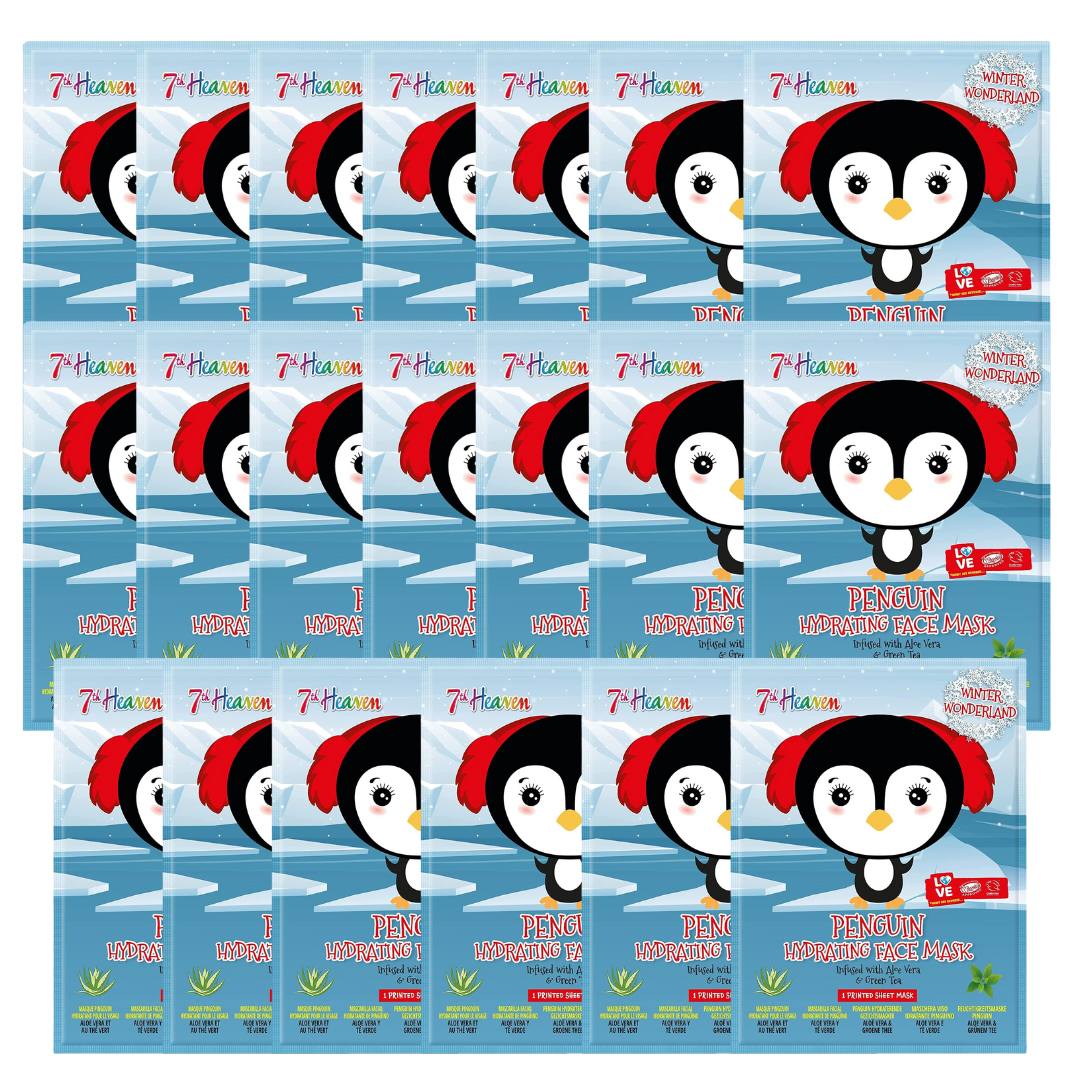 7th Heaven Winter Wonderland Penguin Facial Sheet Mask - 20 Pack - liquidation.store