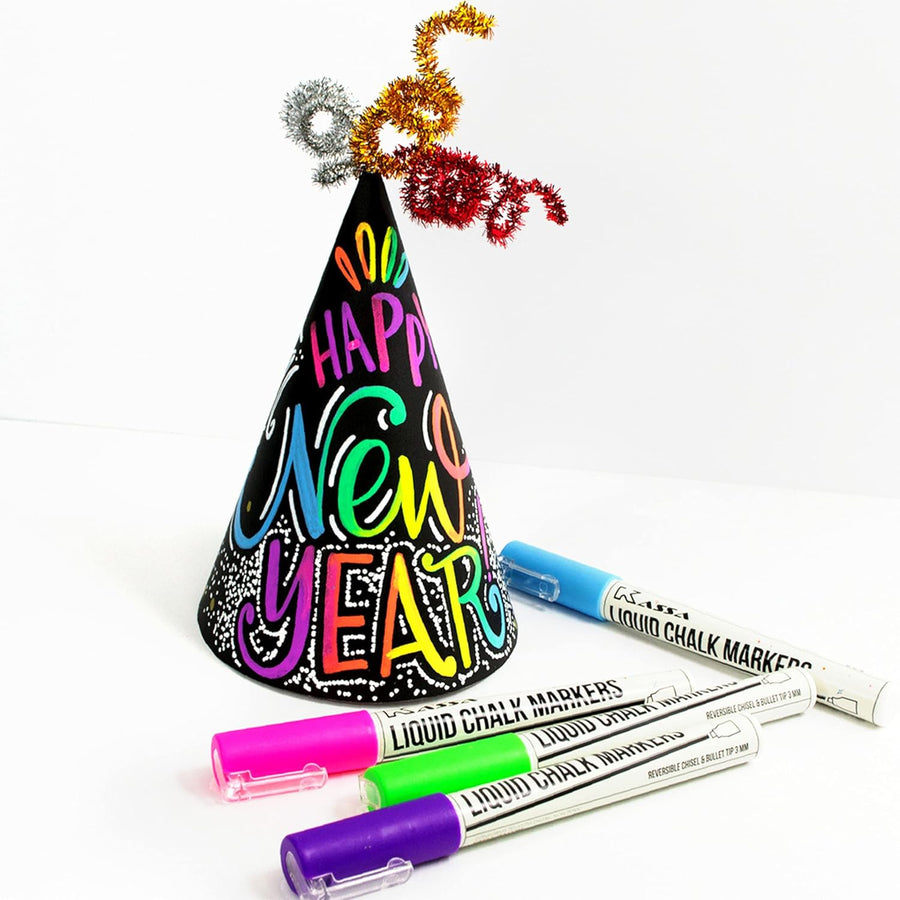 Kassa Liquid Chalk Markers Fine Tip (10 Pack 3mm)