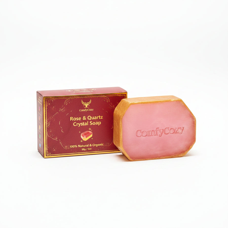 ComfyCozy Crystal Soap | Natural Hand & Body Wash - Rose & Quartz
