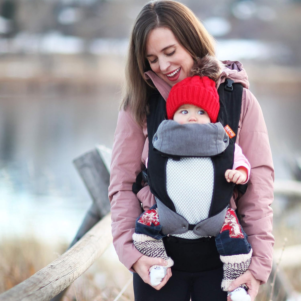 Beco 8 Cool Mesh Baby Carrier Newborn to Toddler - 3-20 kg (Black)