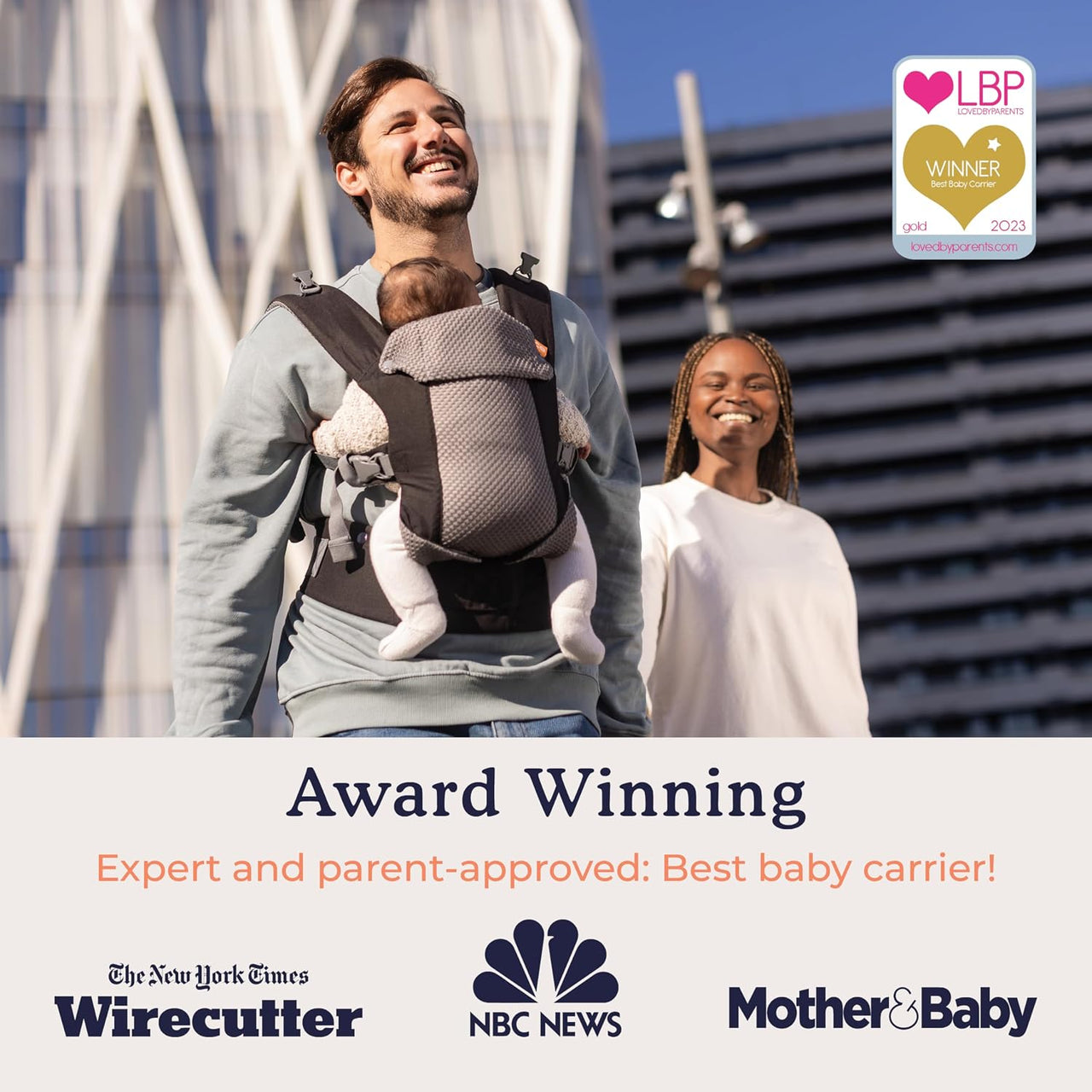 Beco Gemini Cool Mesh Baby Carrier Newborn to Toddler - Cool Black
