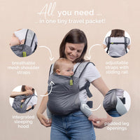 Boba Air Lightweight Foldable Toddler & Baby Carrier - 7-20 kg (Grey)