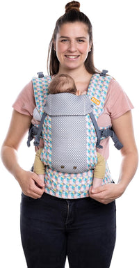 Beco Gemini Cool Mesh Baby Carrier Newborn to Toddler - Cool Grey Geometric
