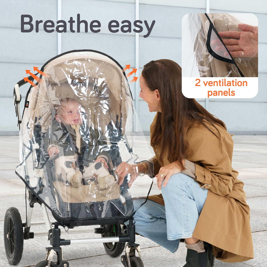 Baby Uma Universal Rain Cover for Pram - 100% Waterproof