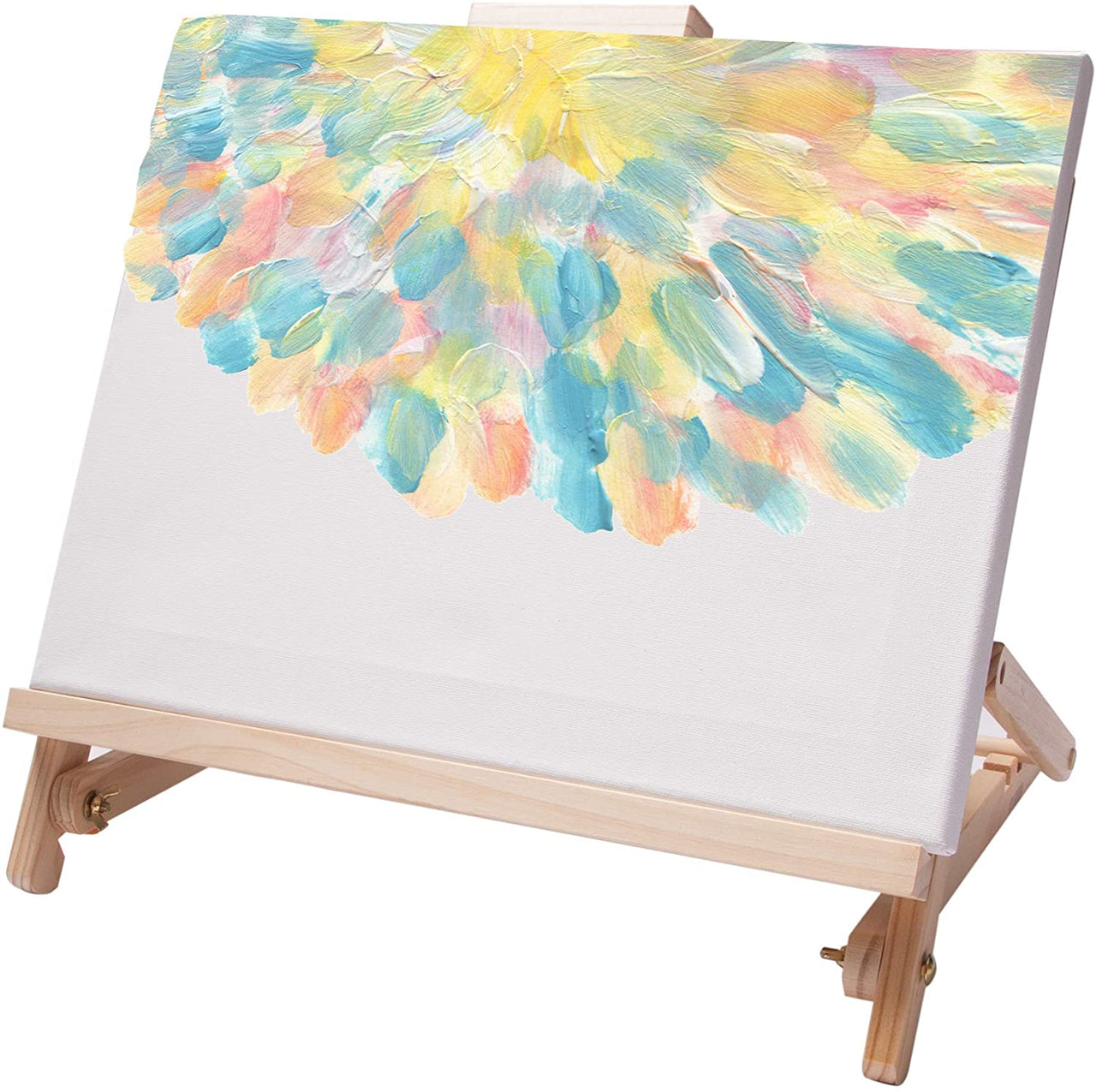 ARTISTIK 21-Piece Acrylic Wooden Easel Set – Complete Beginner Painting Kit