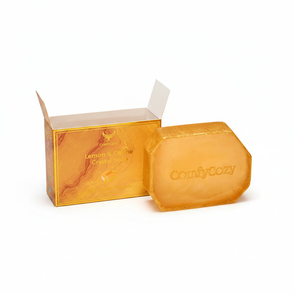 ComfyCozy Crystal Soap | Natural Hand & Body Wash - Lemon & Citrine