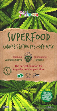 Thumbnail for 7th Heaven Superfood Cannabis Sativa Peel-Off Mask - 10 Pack
