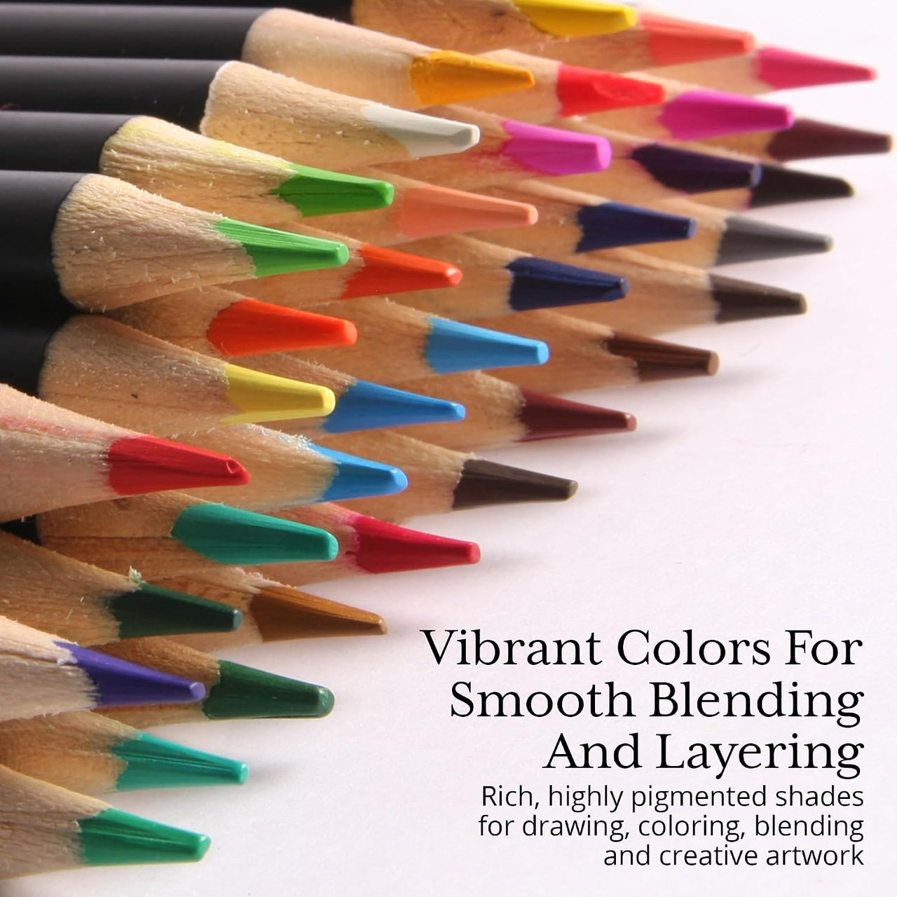 ARTISTIK Coloured Pencil Set 47 Pieces – 3.5mm Artist Grade Drawing & Sketching Pencils