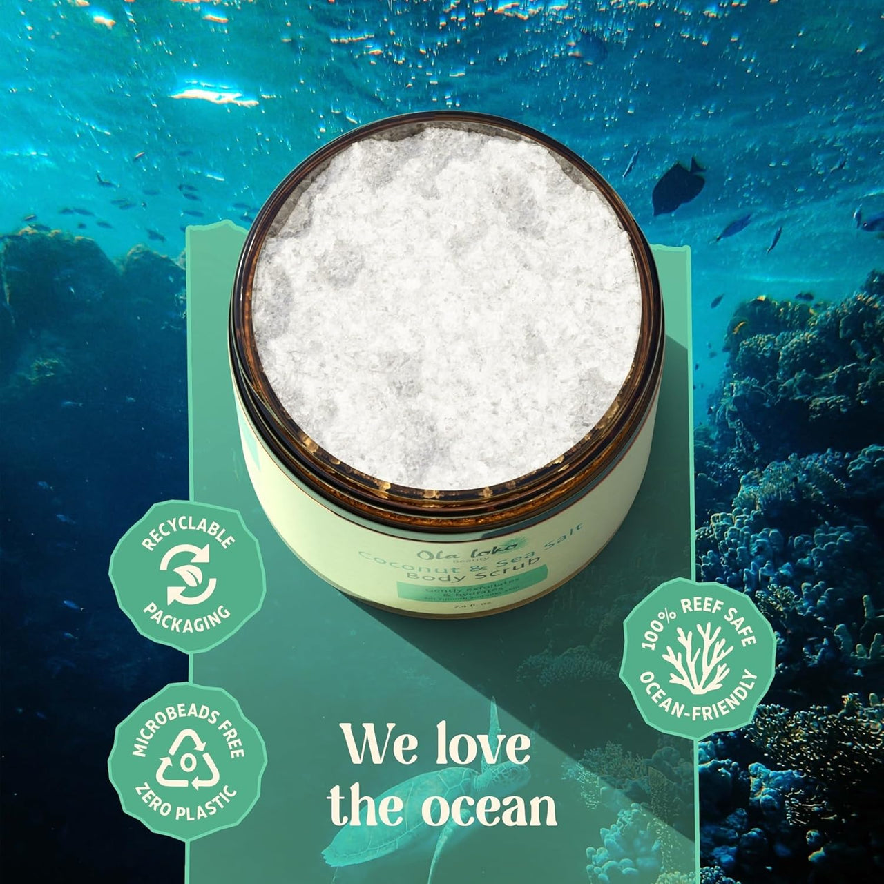 Ola Loko Coconut and Sea Salt Body Scrub - 220ml