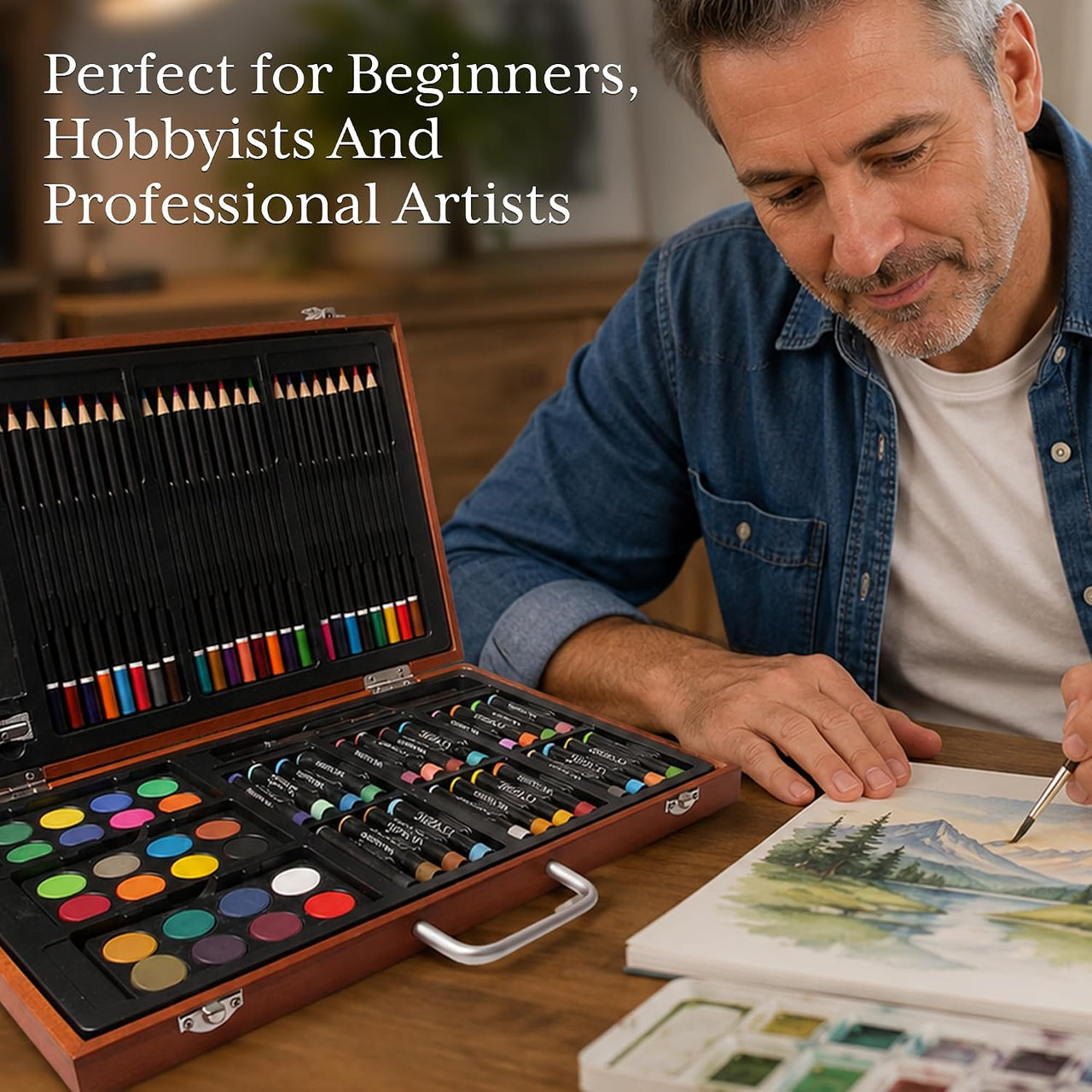 ARTISTIK 80 Piece Junior Art Set – Complete Kids Art Kit