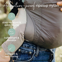 Boba Air Lightweight Foldable Toddler & Baby Carrier - 7-20 kg (Grey)