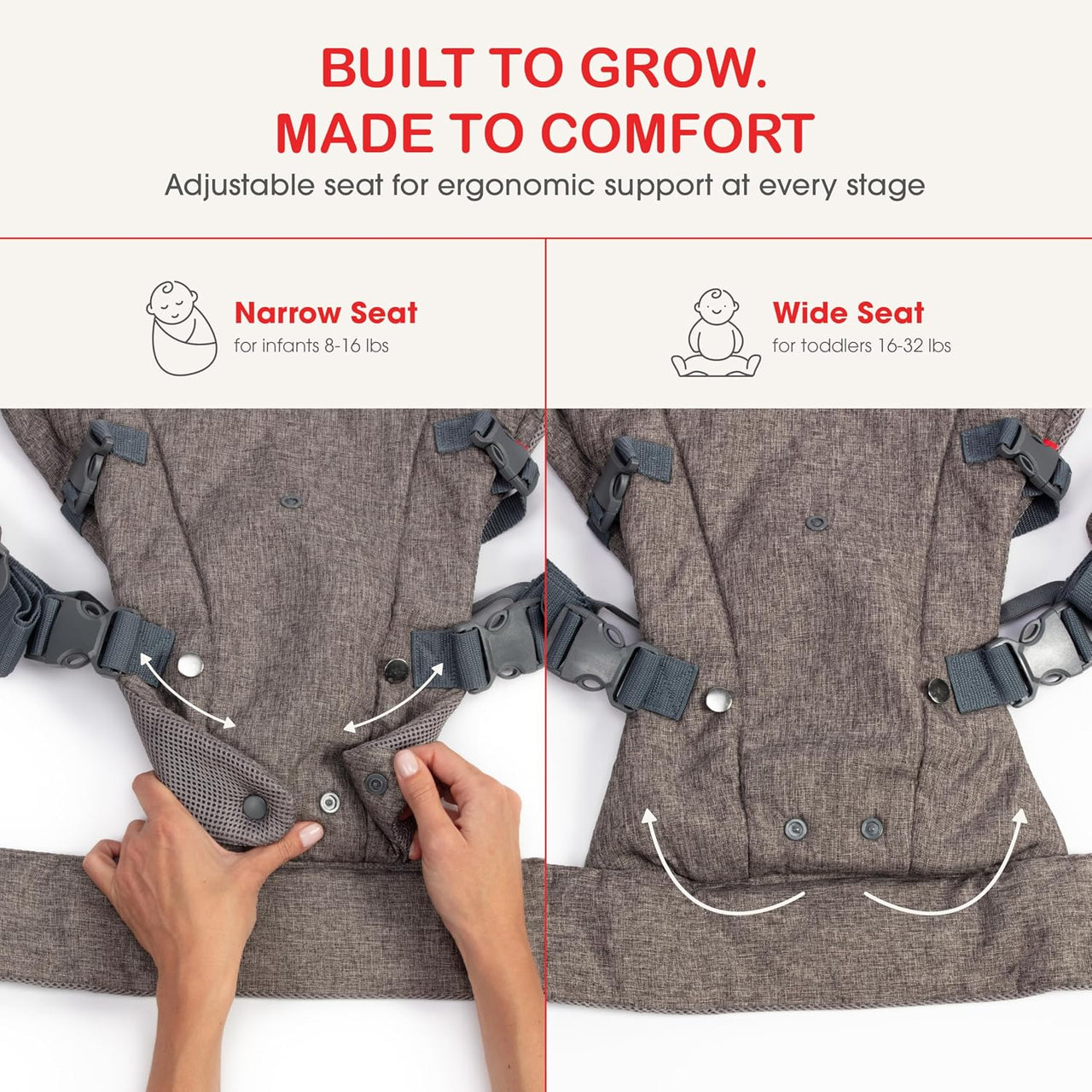 You+ME 4-in-1 Mesh Baby Carrier Newborn to Toddler - 3.5-14.5 kg (Black)