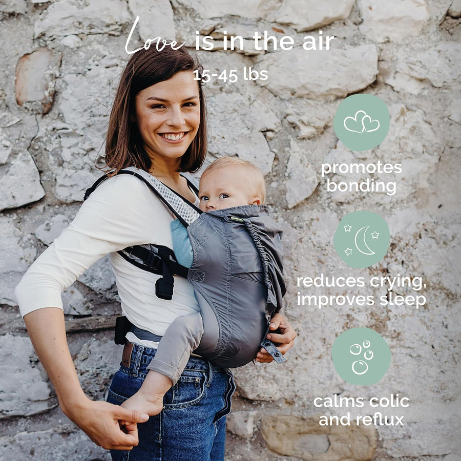 Boba Air Lightweight Foldable Toddler & Baby Carrier - 7-20 kg (Grey)