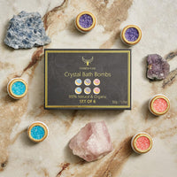 ComfyCozy Crystal Bath Bombs Luxury Gift Set - 6 Pack
