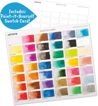 Watercolour Paint Set 42 Pans with Waterbrush – Richly Pigmented Artist Colours