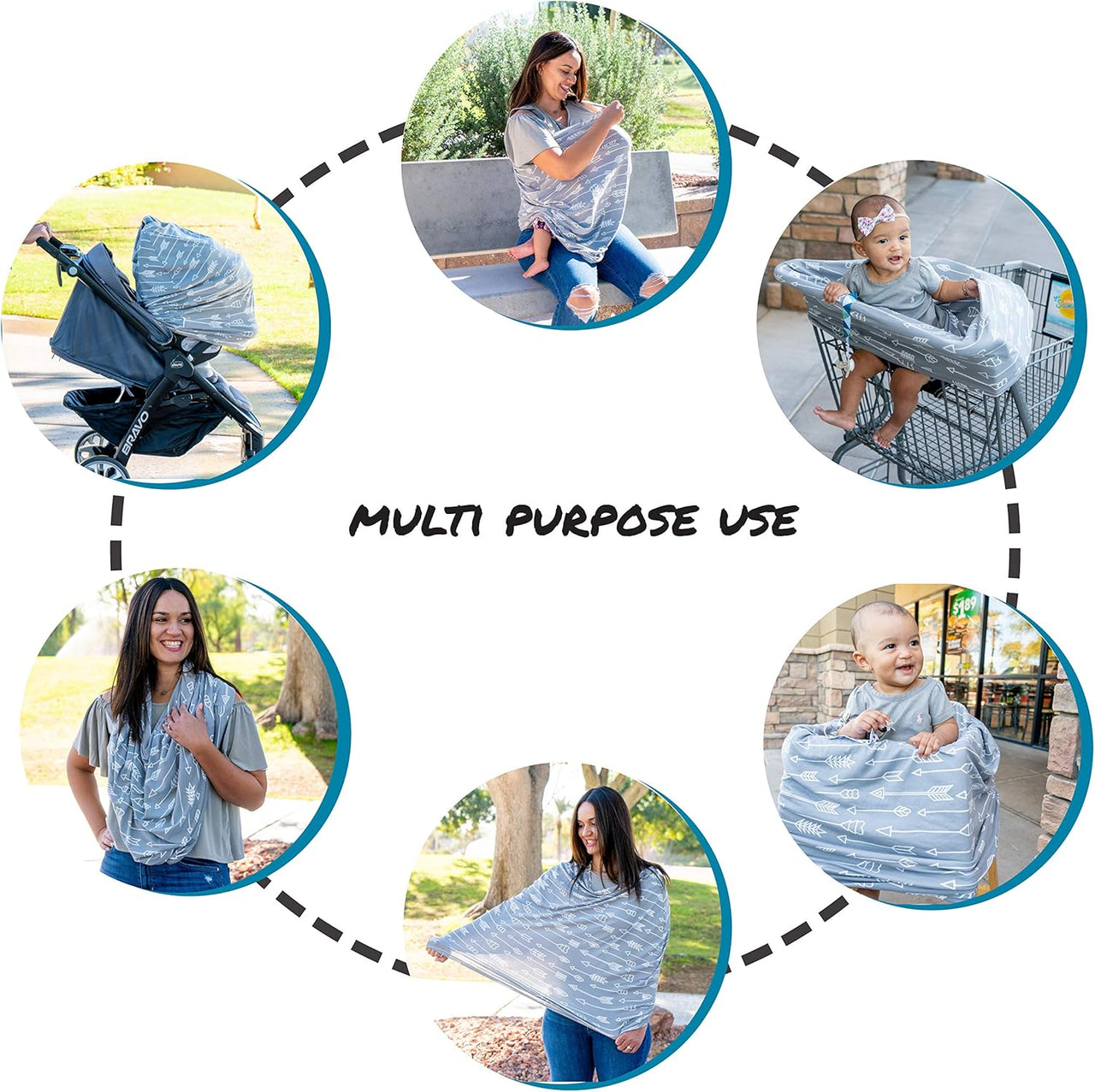 Dodo Babies Nursing Cover Set - 6 piece