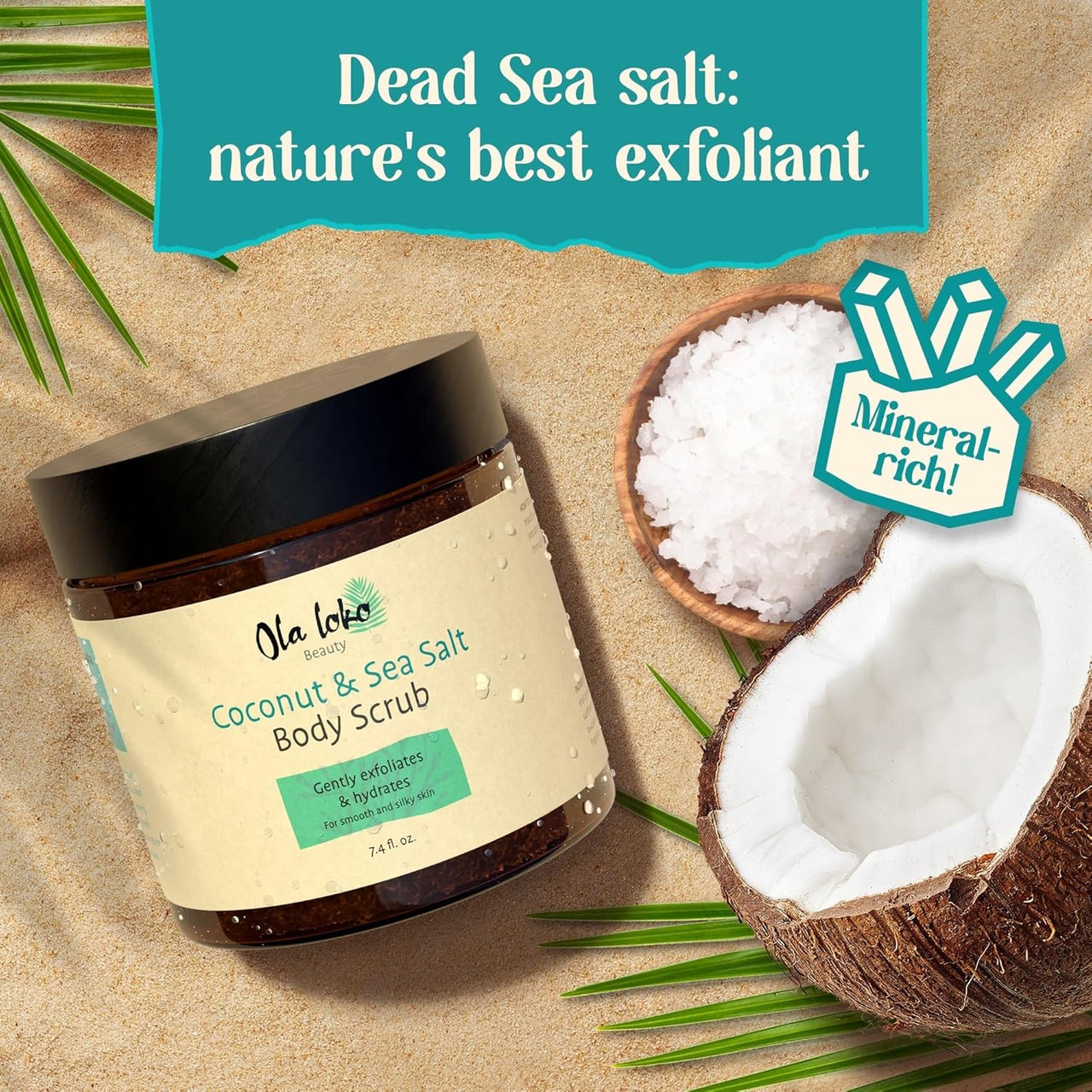 Ola Loko Coconut and Sea Salt Body Scrub - 220ml