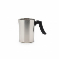Lunar Ocean Stainless Steel Milk Frothing Pitcher With Black Handle 350ml
