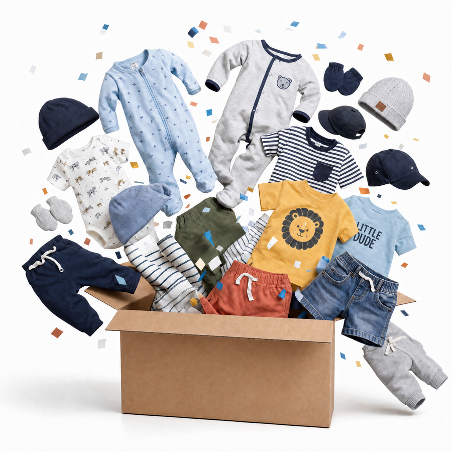 Baby & Toddler Mystery Box - Clothes & Accessories (Boys) New Born - 3YR