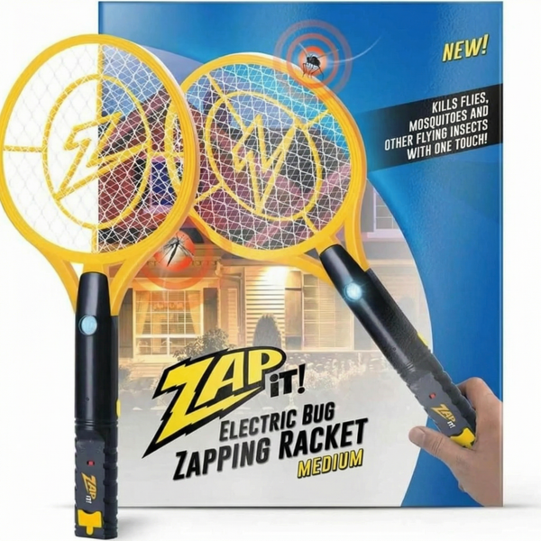 Zap It! Electric Fly Swatter Rechargeable Fly Zapper - Medium