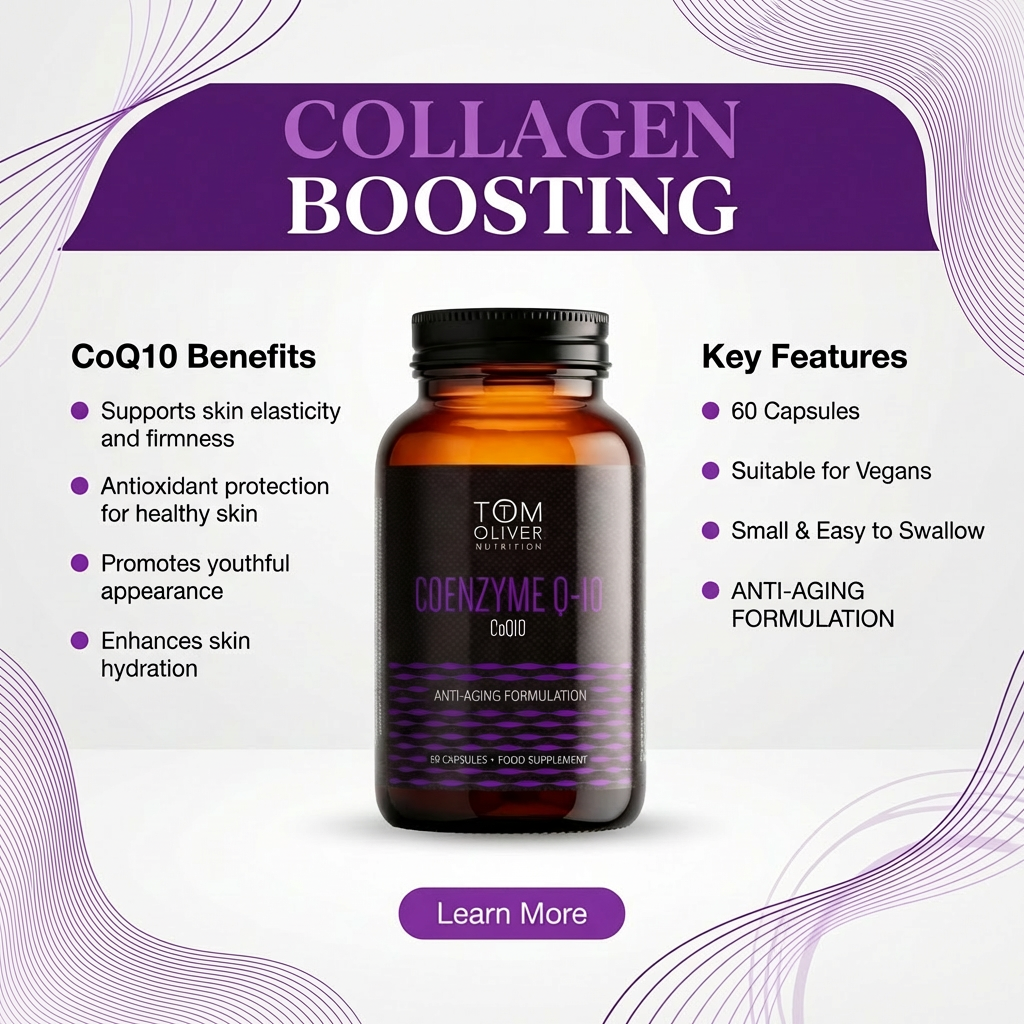 Tom Oliver Nutrition Coenzyme Q-10 100mg - 60 capsules