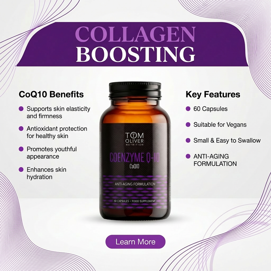 Tom Oliver Nutrition Coenzyme Q-10 100mg - 60 capsules