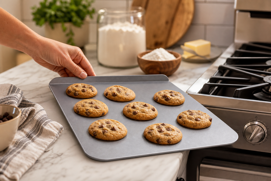 Non Stick Flat Baking Tray - 32CM (2 Pack)