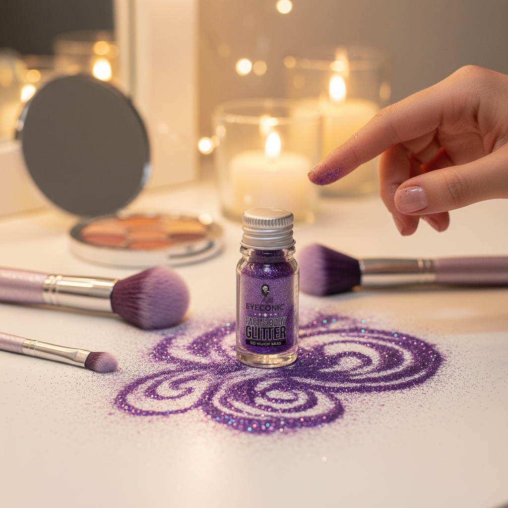 I AM Eyelconic Purple Face and Body Glitter So Much Sass