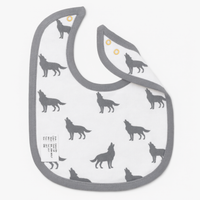 Monica + Andy Classic Cotton Bib - Grey Wolf