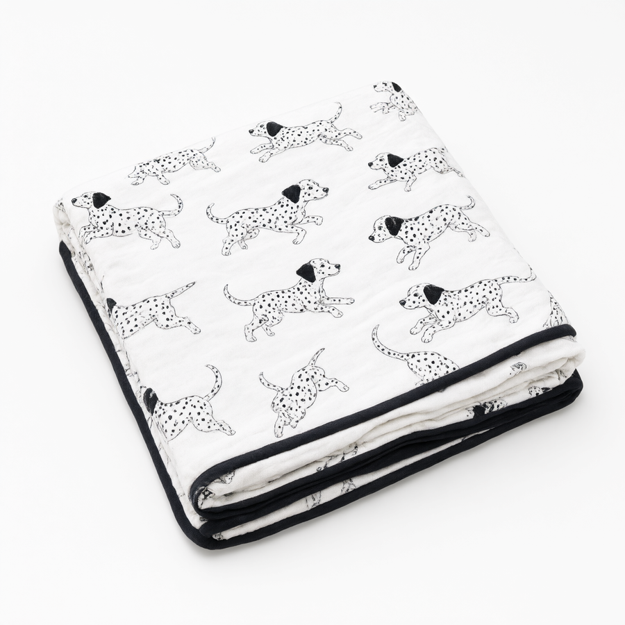 Monica + Andy Cotton Lycra Blanket - Dalmatian