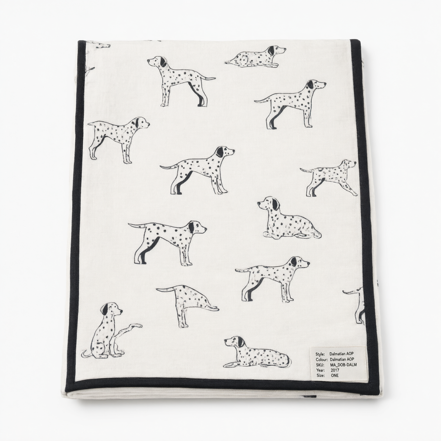 Monica + Andy Double Layer Coming Home Swaddle Blanket - Dalmatian