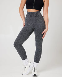 SnuggzFit Sculpt High-Waisted Leggings - Grey Marl (Various Sizes)