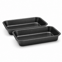Non Stick Deep Rectangular Roasting Trays - 28CM