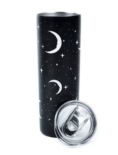Rogue + Wolf Insulated Skinny Tumbler Moon Light Design 570ml