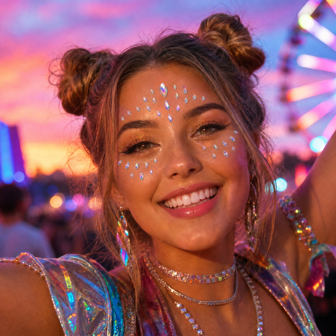 WOW London Holographic Festival Face Gems Set