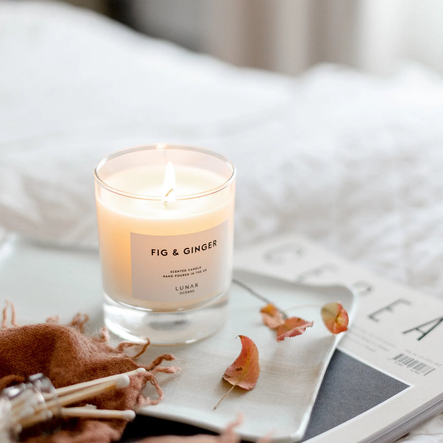 Lunar Oceans Fig & Ginger Scented Candle - 200g