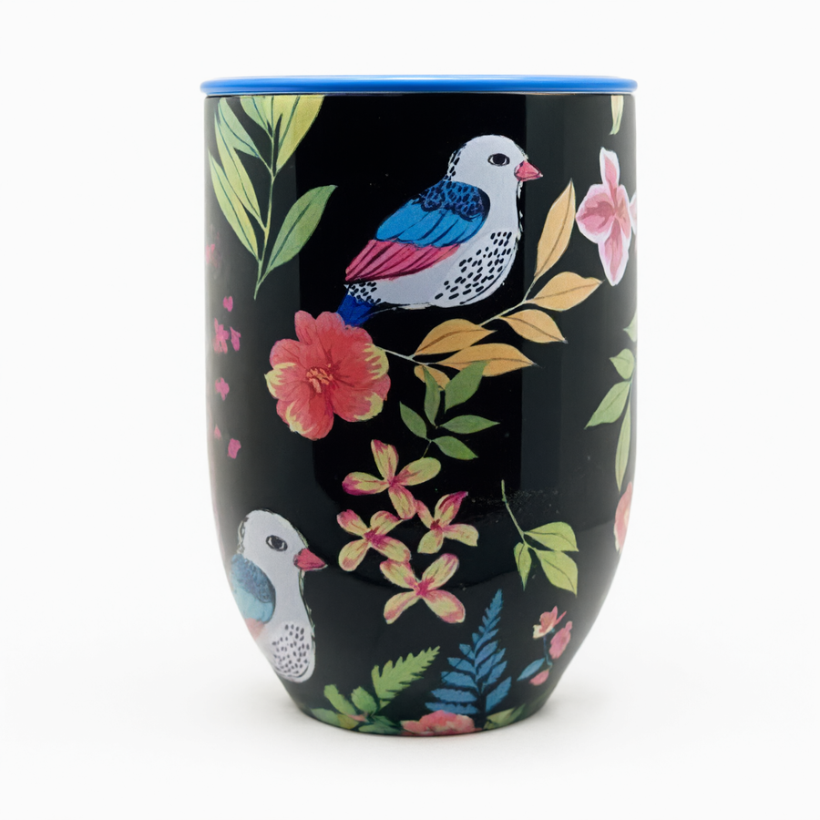 Happy Earth Stainless Steel Insulated Travel Mug - 350ml (Love Birds)