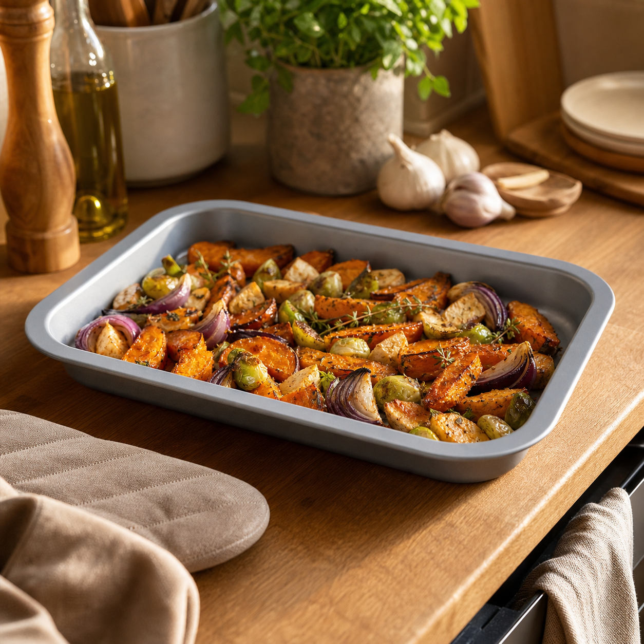Non-Stick Deep Roasting Tin - 2 Pack (25cm)