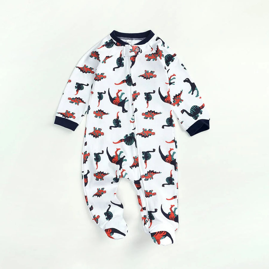 Kids Tales Dino Determined Zip Baby Sleepsuit (Various Sizes)